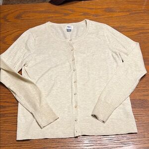 Old Navy Light Beige Knit Sweater